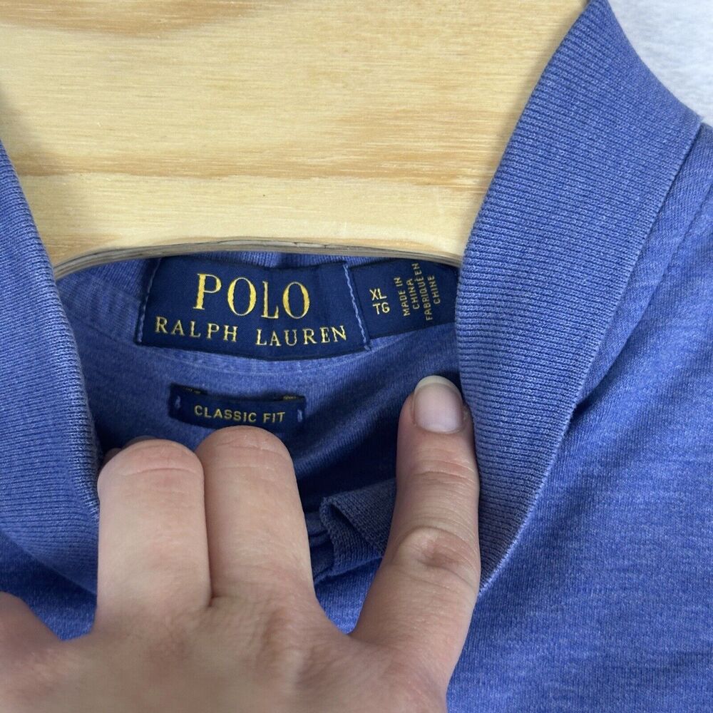 Polo Ralph Lauren Short Sleeve Polo Shirt Men's XL Cotton Blue Golf - Picture 13 of 16
